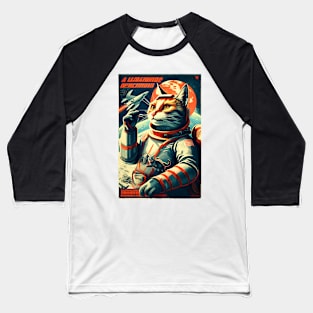 Space cat Baseball T-Shirt